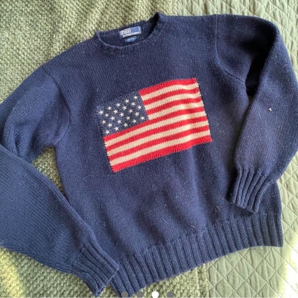 Polo Ralph Lauren vintage American flag sweater - Picture 3 of 4